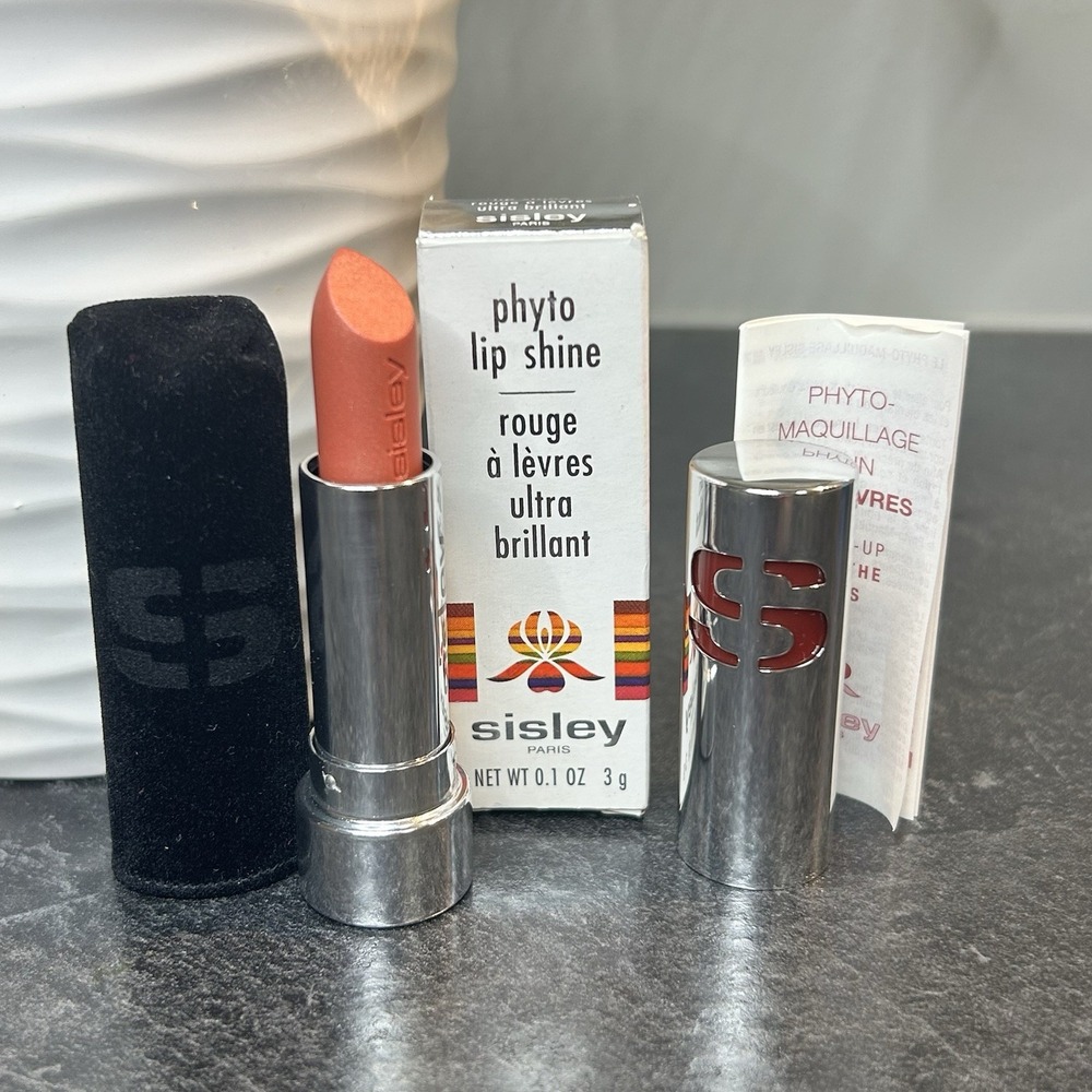 NEW Sisley Phyto Lip Shine Full Size Lipstick 3 SHEER ROSE Retired Color